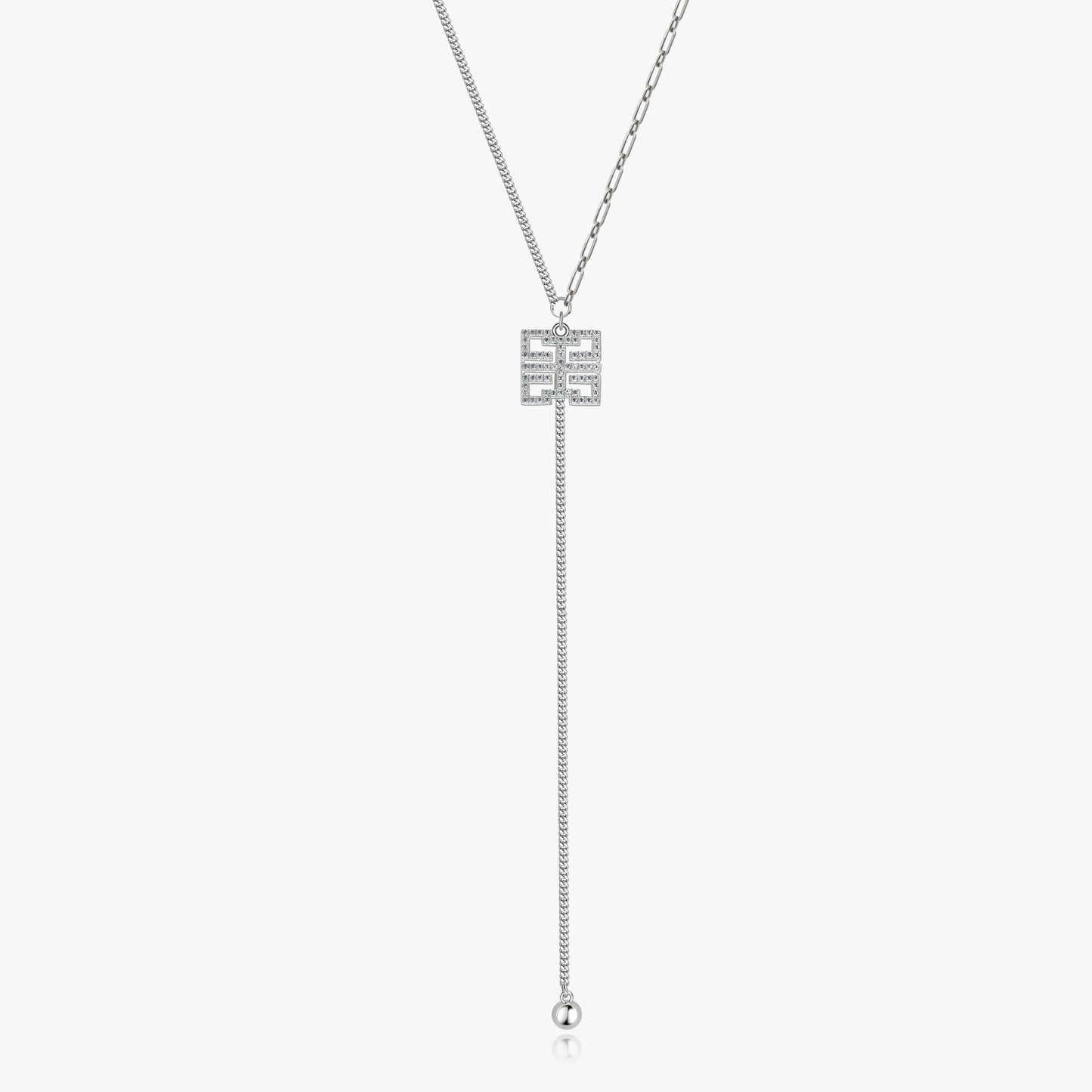 Geometric Drop Necklace