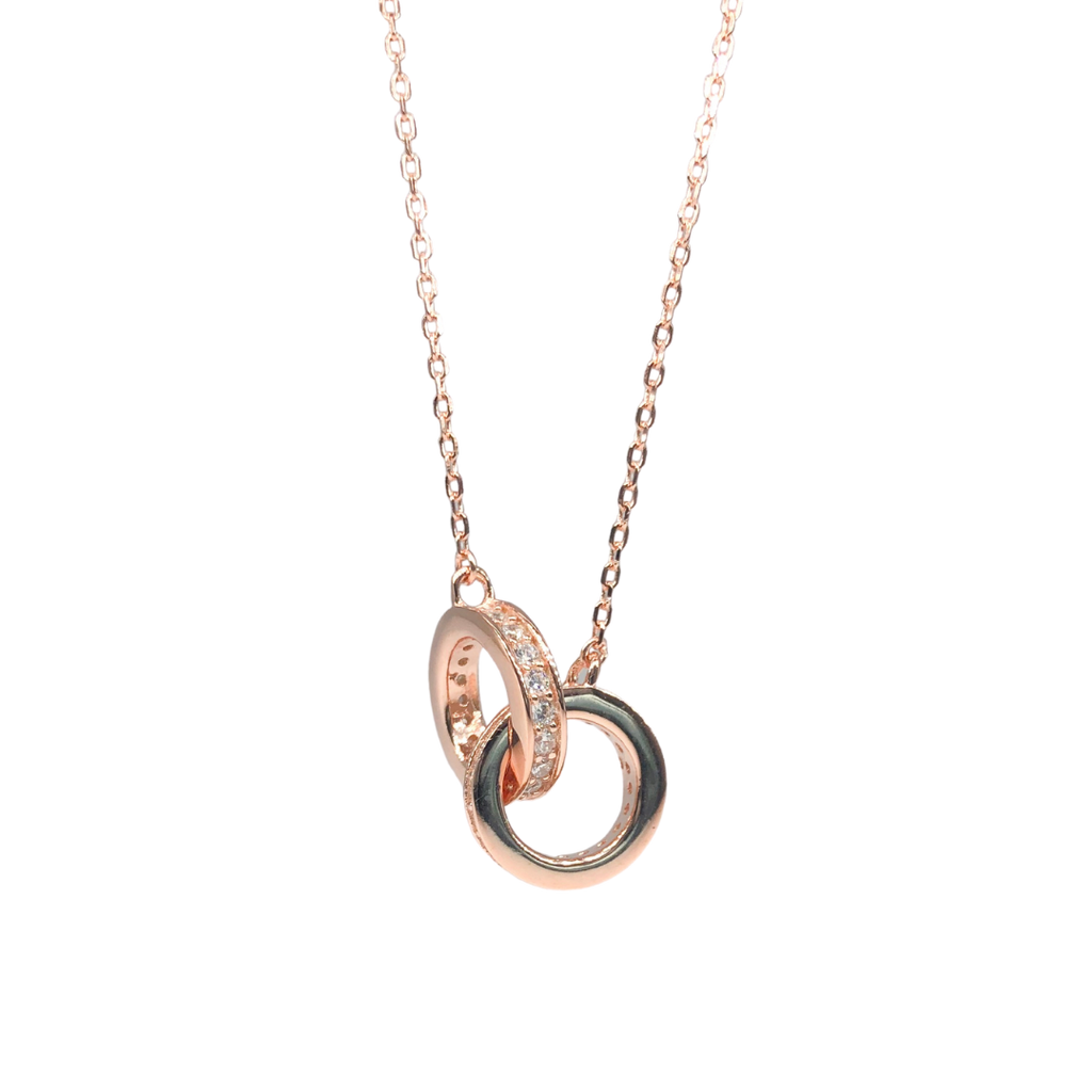 Connected Loops Pendant Necklace