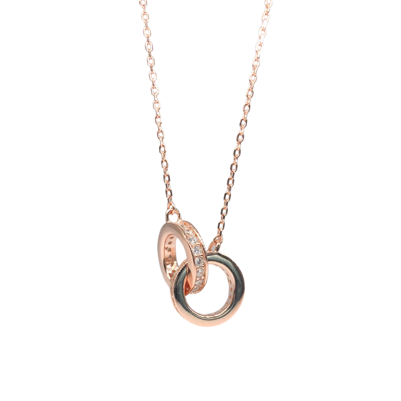Connected Loops Pendant Necklace