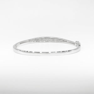 All-In Crystal Bangle in Rose Gold