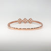 Triple Clovers Rose Gold Bracelet