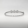 Triple Clovers Silver Bracelet