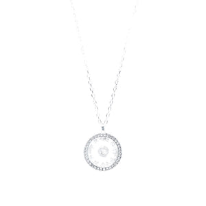 Free Floating Circle Necklace