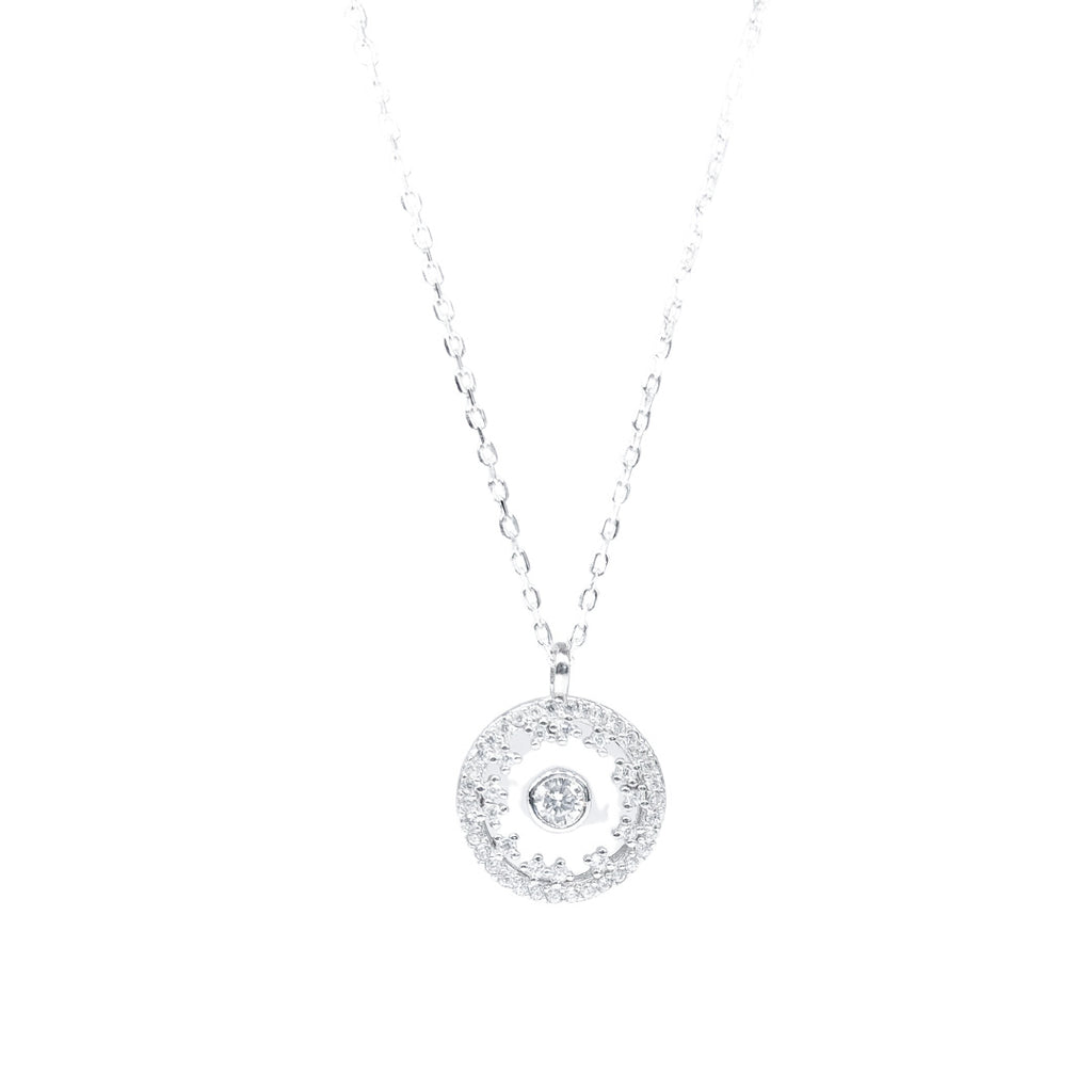 Free Floating Circle Necklace