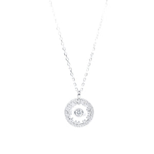 Free Floating Circle Necklace