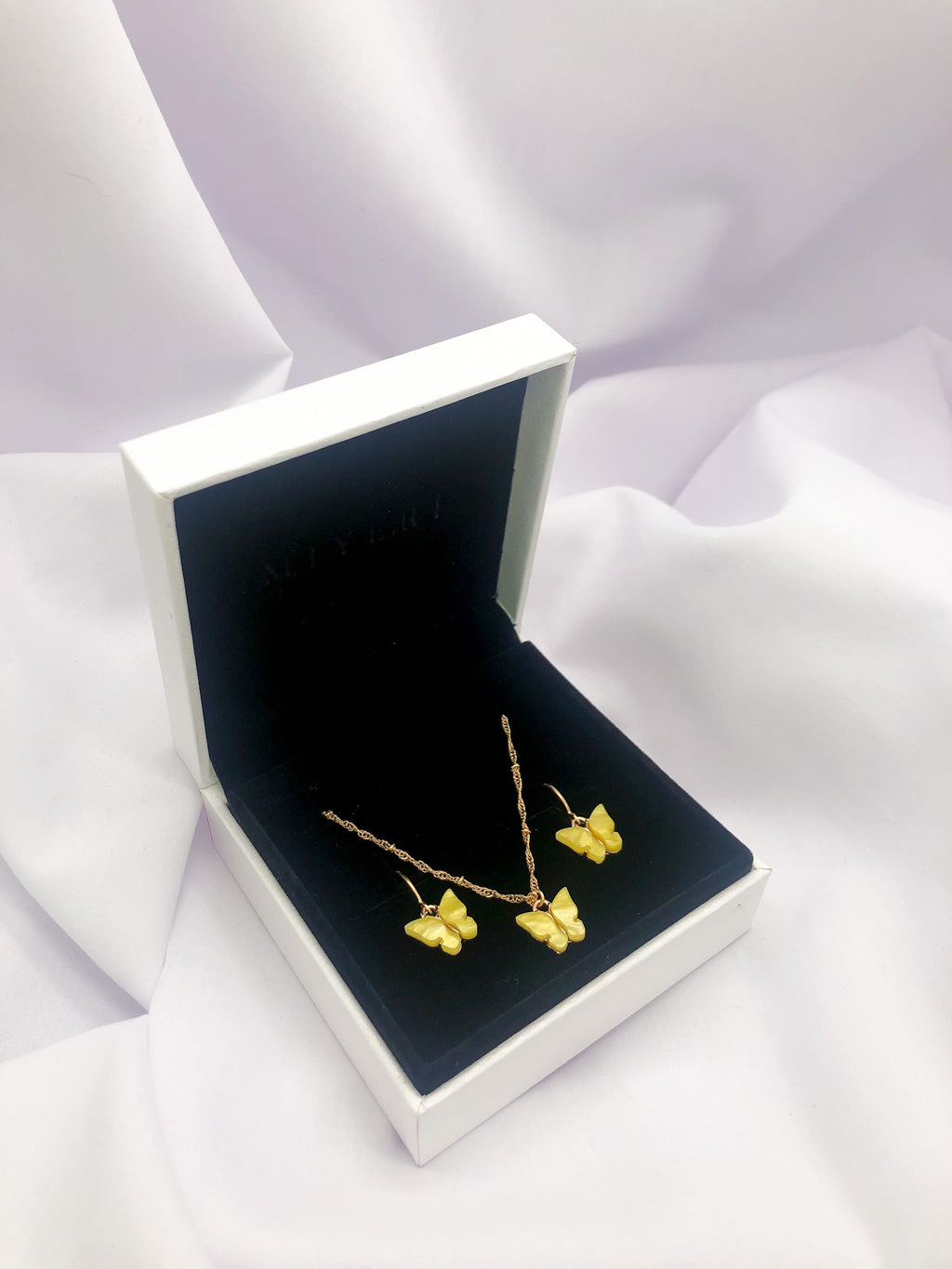 Little Yellow Butterfly Jewelry Set