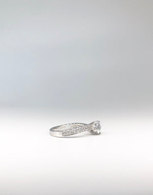 Queen Of Crystals Silver Ring