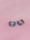 Black Mini Hoop Earrings