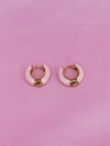 Black Mini Hoop Earrings