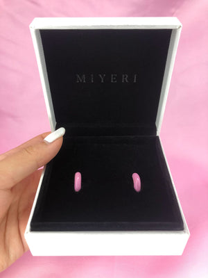 Blue Mini Hoop Earrings
