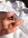 Bold Silver Cubic Zirconia Ring