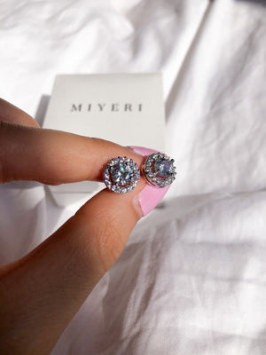 Elegant Round Stud Earrings