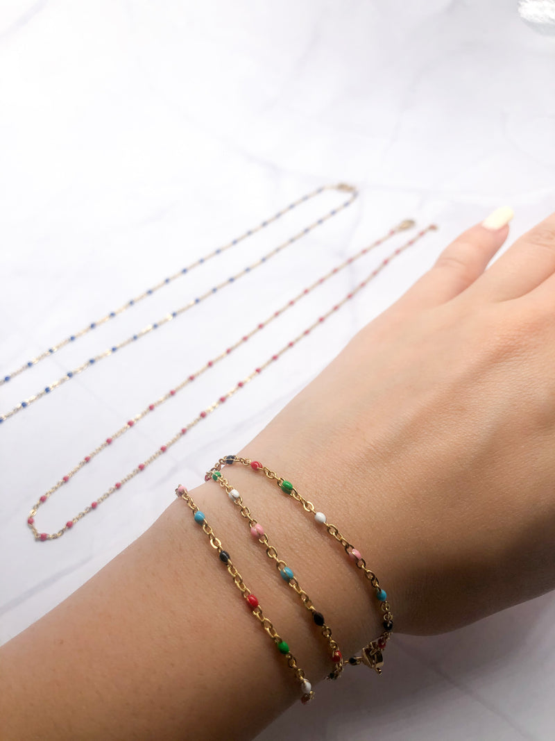 Double Standard Beaded Bracelet