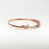 All-In Crystal Bangle in Rose Gold
