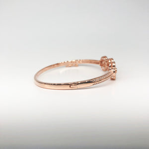 Triple Clovers Rose Gold Bracelet