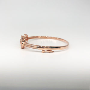 Triple Clovers Rose Gold Bracelet