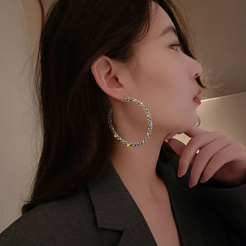 Celeste Round Hoops