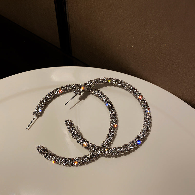 Celeste Round Hoops