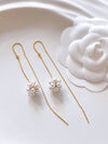 14K Gold Georgia White Earrings