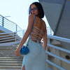 Aquarius Knit Back Tie Dress