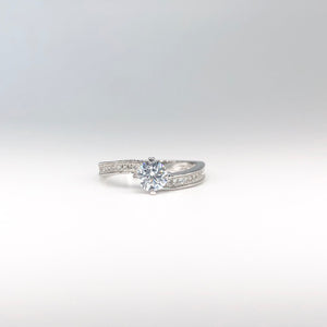 Queen Of Crystals Silver Ring