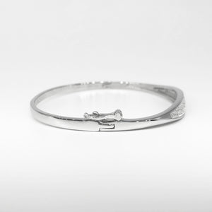 All-In Crystal Bangle in Rose Gold