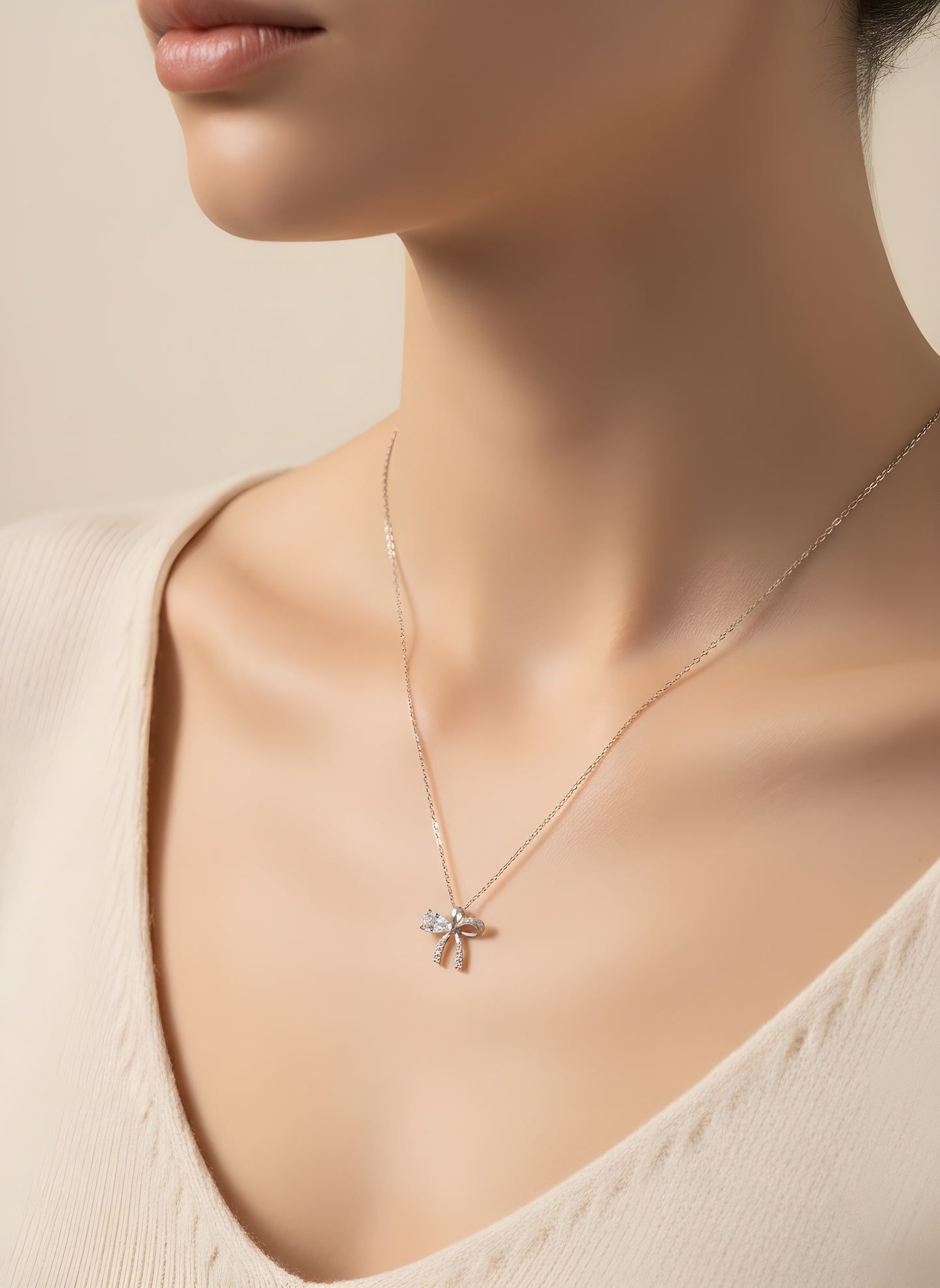 Twinkle Bow Necklace