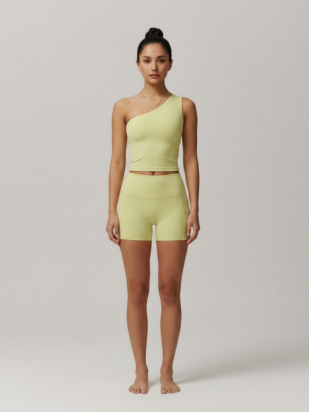 Lotus Shorts Set - lime green