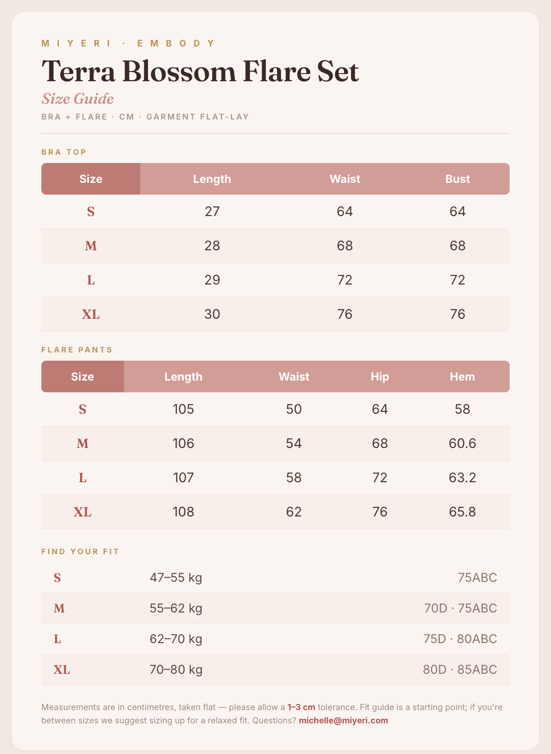 Size guide